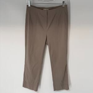 Stehmann Ina 530 Pants Womens Size 6 Tan Beige Capri Trouser Minimalist Casual